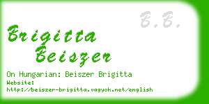 brigitta beiszer business card